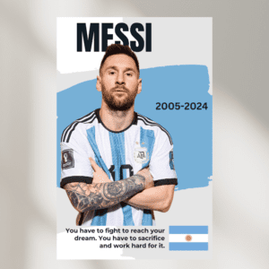 messi wall poster