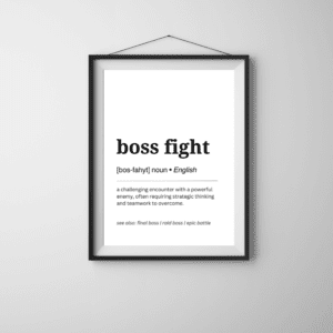 Boss Fight Gaming Poster