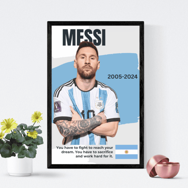 messi wall poster