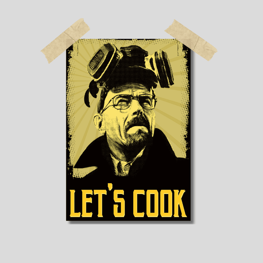 Buy Wall Art Space Breaking Bad Walter White Poster @ ₹99.00